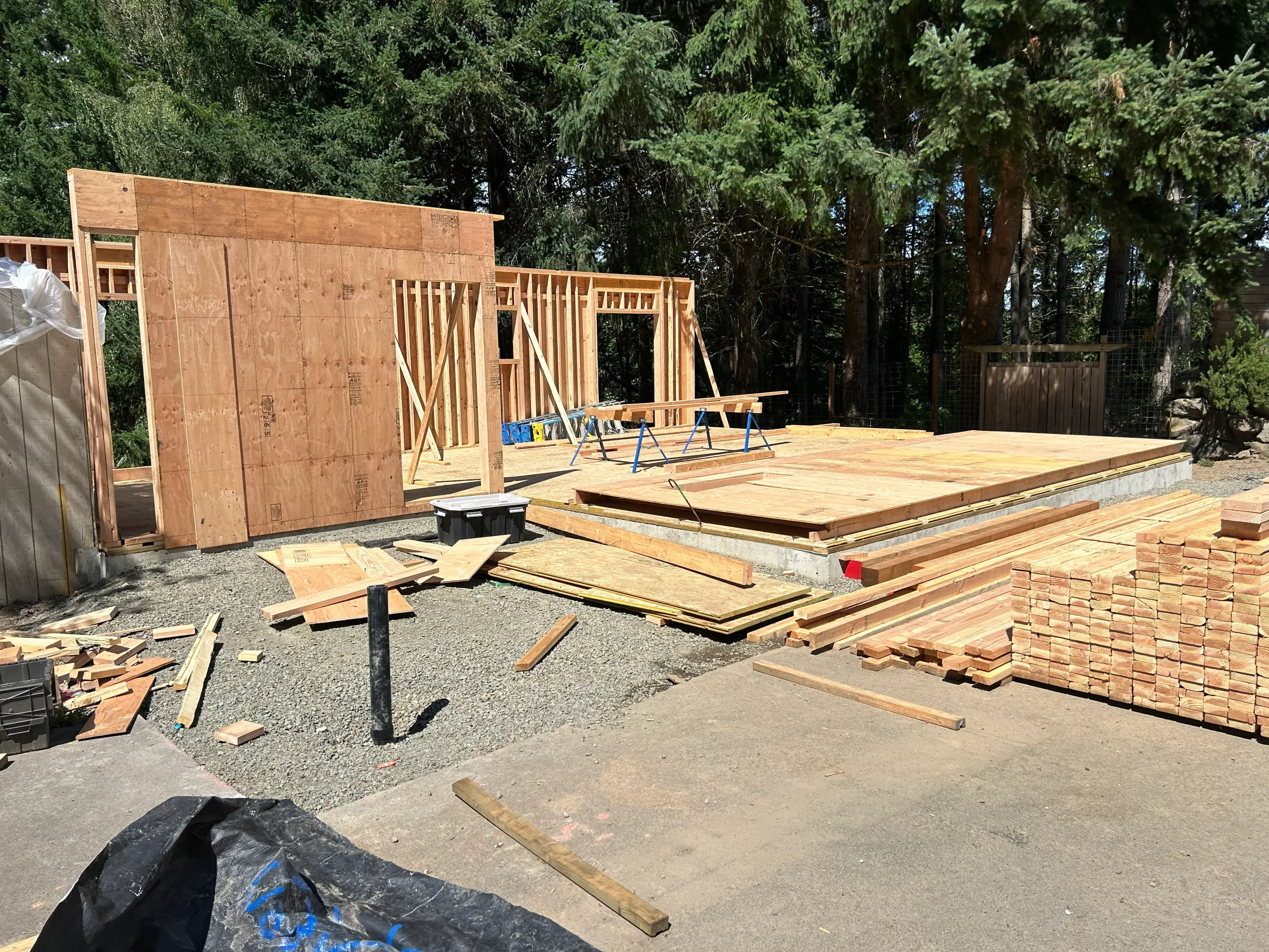 Framing Construction Building Sites Materials